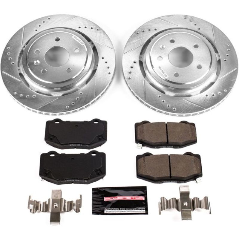 Power Stop 14-19 Chevrolet Corvette Rear Z23 Evolution Sport Brake Kit