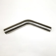 Load image into Gallery viewer, Stainless Bros 1.625in Diameter 1.5D / 2.4in CLR 45 Degree Bend 6.5in leg/6.5in leg Mandrel Bend