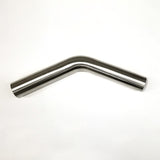 Stainless Bros 1.25in Diameter 1.5D / 1.875in CLR 45 Degree Bend 6.5in leg/6.5in leg Mandrel Bend