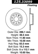 Load image into Gallery viewer, Stoptech 05-12 Audi A3/A3 Quattro Premium High-Carbon Cryo Rear Brake Rotor