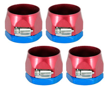 Load image into Gallery viewer, Spectre Magna-Clamp Hose Clamps 1-1/2in. (4 Pack) - Red/Blue