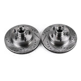 Power Stop 75-77 Pontiac Ventura Front Drilled & Slotted Rotor - Pair