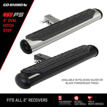 Load image into Gallery viewer, Go Rhino 4in Oval Hitch Step - Stainless