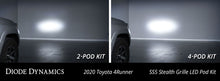 Load image into Gallery viewer, Diode Dynamics 14-23 Toyota 4Runner SS5 Stealth Grille LED 4-Pod Kit - Yellow Pro Combo