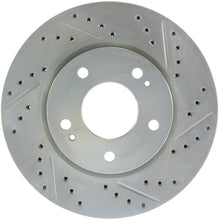 Load image into Gallery viewer, StopTech Select Sport 04-06 Mitsubishi Lancer / 01-05 Sebring Slotted and Drilled Left Front Rotor