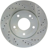 StopTech Select Sport 04-06 Mitsubishi Lancer / 01-05 Sebring Slotted and Drilled Left Front Rotor