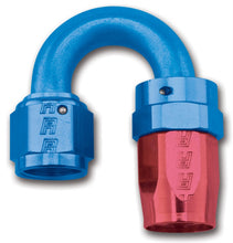 Load image into Gallery viewer, Russell Performance -12 AN Red/Blue 180 Degree Full Flow Swivel Hose End (With 1-1/8in Radius)