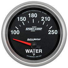 Load image into Gallery viewer, Autometer Sport-Comp II 100-250 Deg F Short Sweep Electronic Water Temperature Gauge