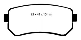 EBC 06-11 Hyundai Accent 1.6 Ultimax2 Rear Brake Pads