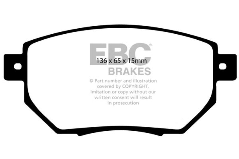 EBC 03-05 Infiniti FX35 3.5 Greenstuff Front Brake Pads