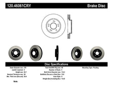 Load image into Gallery viewer, Stoptech 04-06 Lancer / 01-05 Sebring/Stratus Front CRYO-STOP Rotor