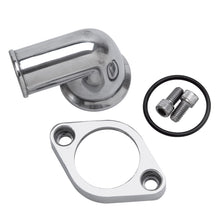 Load image into Gallery viewer, Edelbrock Waterneck Sbc/BBC 90-Degree Two-Piece Cast SwIVel Polished