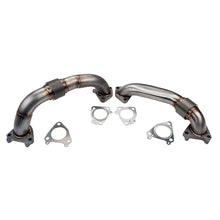 Load image into Gallery viewer, Wehrli 01-04 Chevrolet 6.6L Duramax LB7 2in Stainless Up Pipe Kit w/Gaskets - Single Turbo