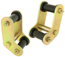 Load image into Gallery viewer, RockJock YJ Boomerang Leaf Spring Shackles Rear w/ Urethane Bushings HD Greasable Bolts Pair