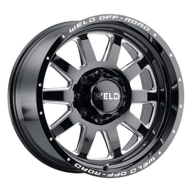 Weld Off-Road W102 20X9.0 Stealth 6X135 6X139.7 ET00 BS5.00 Gloss Black MIL 106.1