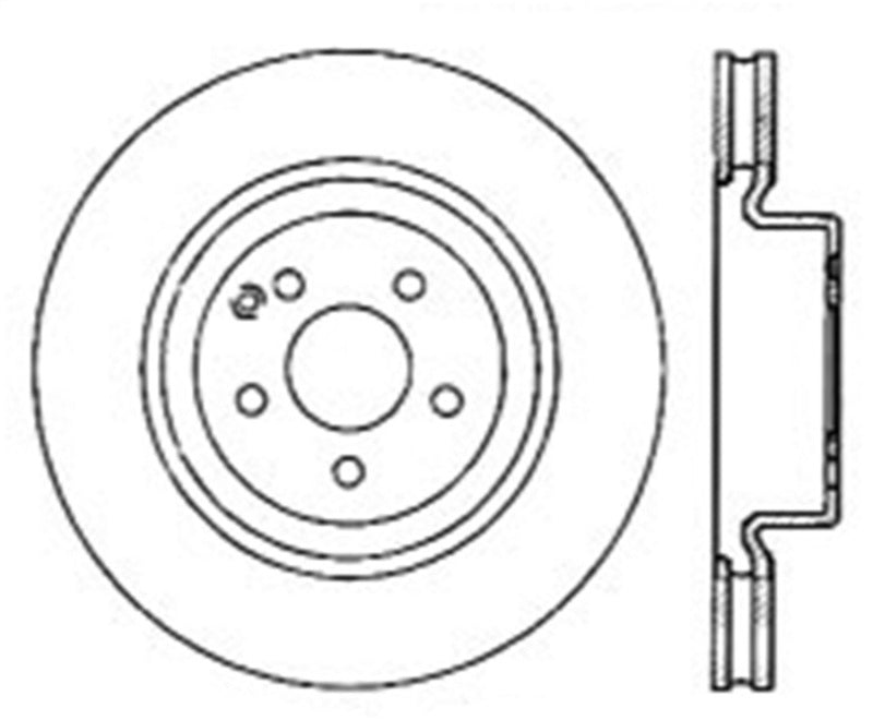 Stoptech 06-15 Mercedes Benz CLS550/E550 Front High Carbon Cryo Brake Rotor