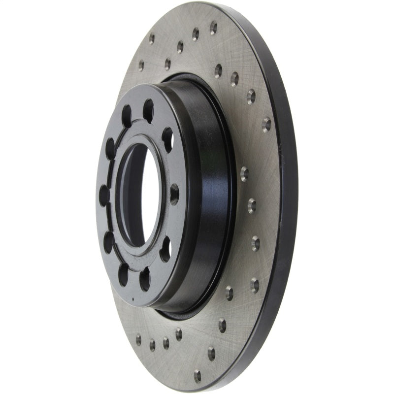 StopTech 01-08 Audi A4 Cross Drilled Cryo Right Rear Rotor