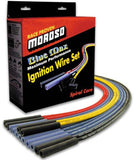 Moroso Universal Ignition Wire Set - 4 Cyl - Blue Max - Spiral Core - Unsleeved - Straight - Blue