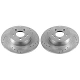 Power Stop 12-16 Mercedes-Benz C250 Rear Evolution Drilled & Slotted Rotors - Pair