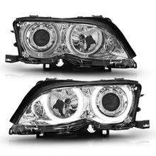 Load image into Gallery viewer, ANZO 2002-2005 BMW 3 Series E46 Projector Headlights w/ Halo Chrome