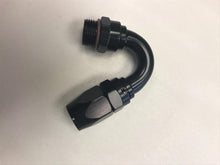 Load image into Gallery viewer, Fragola -12AN Male Rad. Fitting x 150 Degree Pro-Flow Hose End - Black