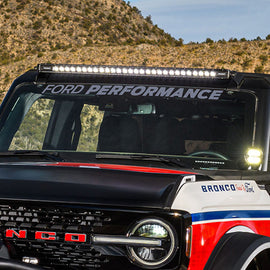 Ford Racing Ford Performance Bronco Windshield Banner - Silver - GTR Auto