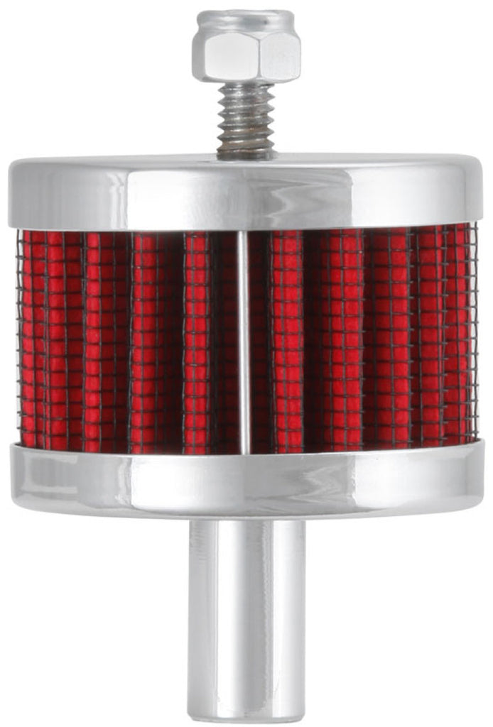 K&N Steel Base Crankcase Vent Filter 0.5in Vent OD x 2in OD x 1.5in Height - GTR Auto
