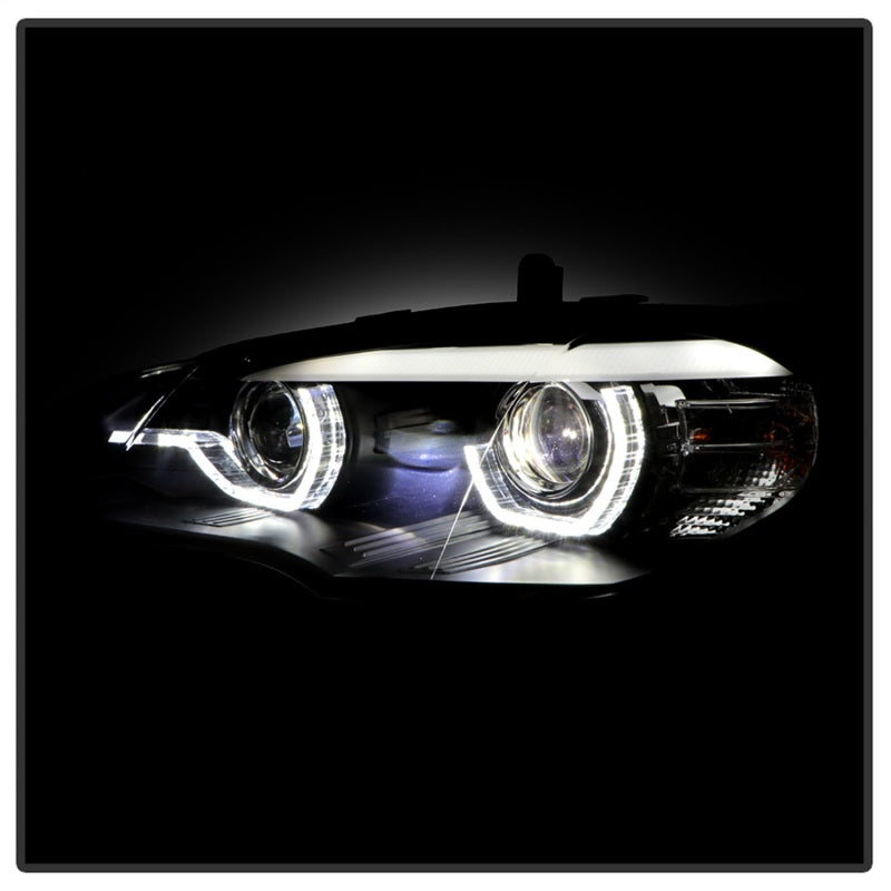 Spyder BMW X5 E70 07-10 Xenon/HID AFS High-Power LED Headlights - Black PRO-YD-BMWE7007AFSHIDAP-BK