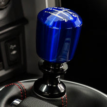 Load image into Gallery viewer, Raceseng Ashiko Shift Knob (Gate 2 Engraving) Camaro SS / ZL1 Adapter - Blue Translucent