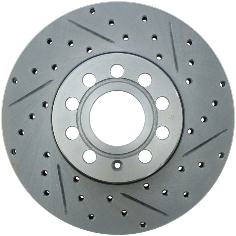 StopTech Select Sport 05-16 Volkswagen Jetta Slotted and Drilled Left Front Rotor