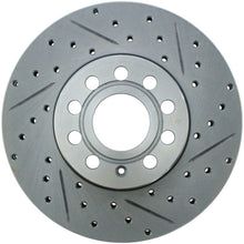 Load image into Gallery viewer, StopTech Select Sport 05-16 Volkswagen Jetta Slotted and Drilled Left Front Rotor