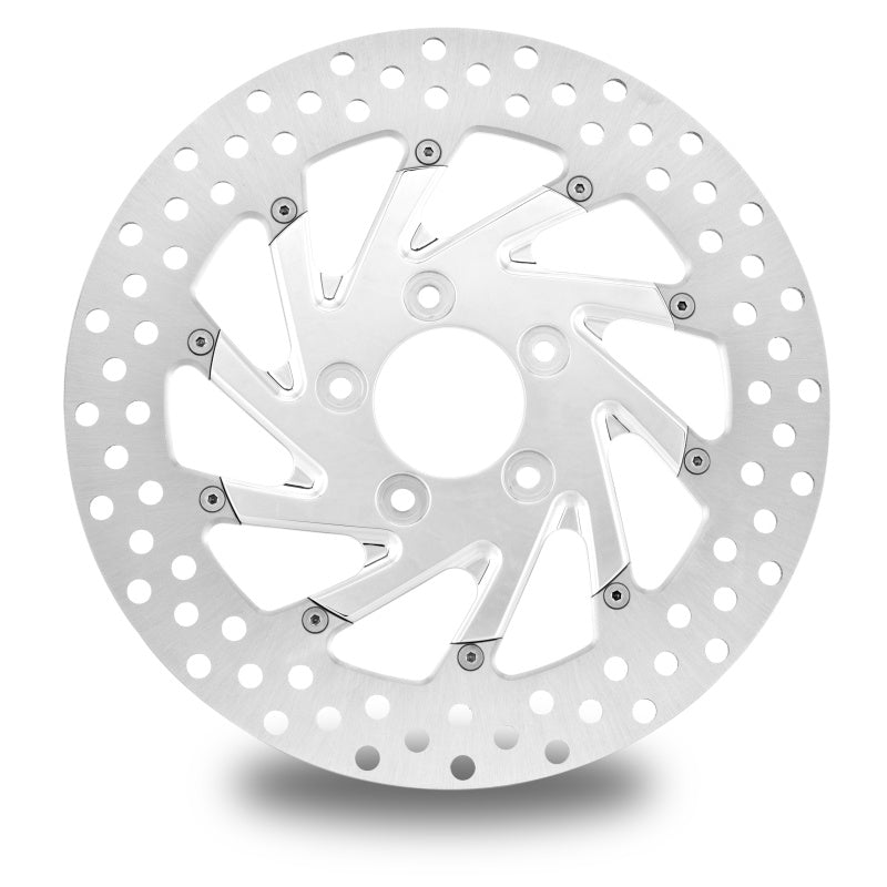 Performance Machine Disc/Carr 11.8 Del Rey Front Left - Chrome