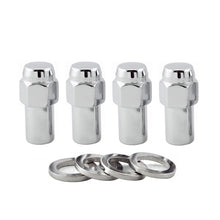 Load image into Gallery viewer, McGard Hex Lug Nut (Long Shank - .946in.) M12X1.5 / 13/16 Hex / 1.85in. Length (4-pack) - Chrome