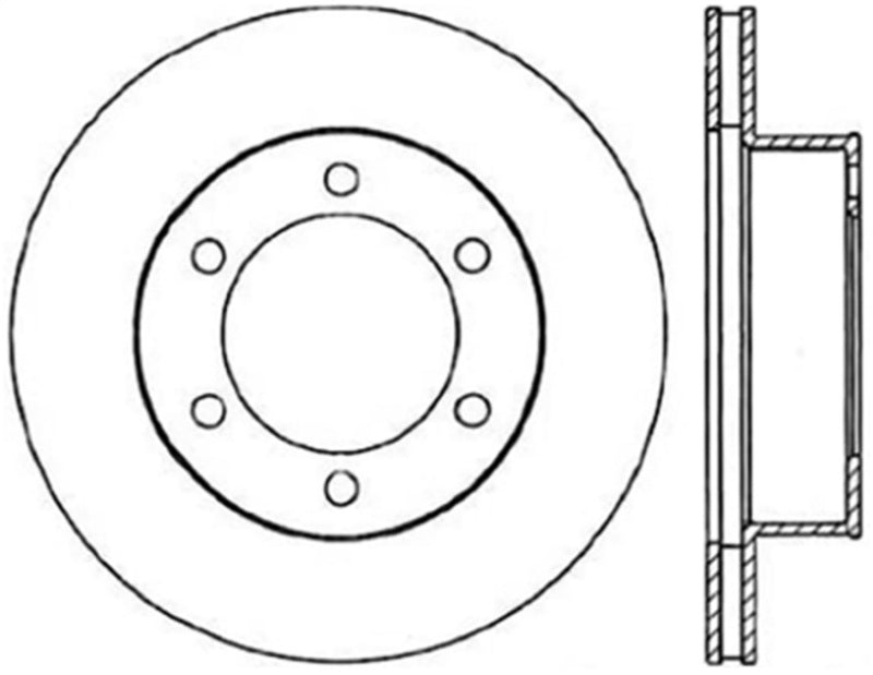 Stoptech 95-02 Toyota 4Runner Front Premium High-Carbon CRYO Rotor