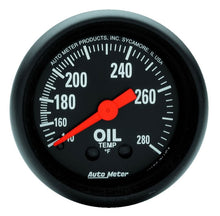 Load image into Gallery viewer, Autometer Z Series 2-1/16in 140-280 Degrees F Mechanical Oil Temperature Gauge