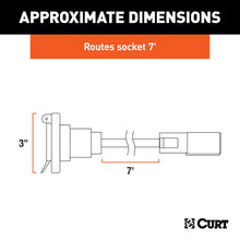 Load image into Gallery viewer, Curt 7ft Original Equipment Wiring Extension (Routes 7-Way RV Blade to Truck Bed)