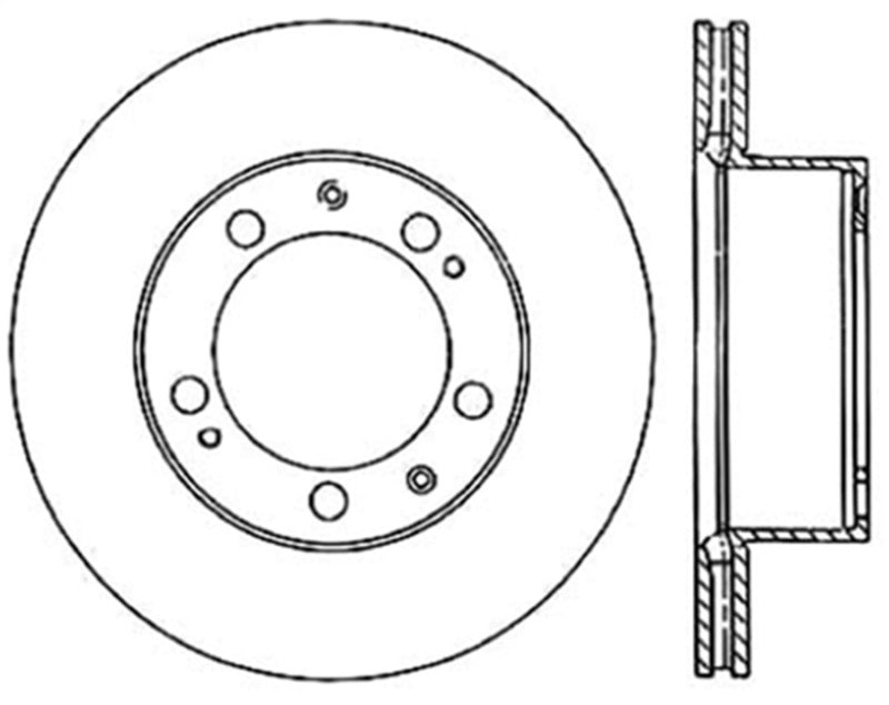 StopTech 90-91 Porsche 944 (Exc Turbo)/92-95 968 (Exc Sport) Slotted Right Front CRYO-STOP Rotor