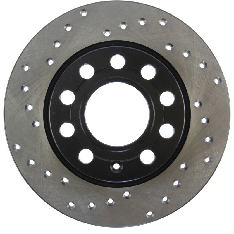 StopTech 01-08 Audi A4 Cross Drilled Cryo Right Rear Rotor