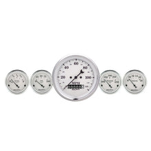Load image into Gallery viewer, AutoMeter Gauge Kit 2 Pc. Quad &amp; Speedometer 3-3/8in. Old Tyme White