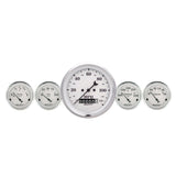 AutoMeter Gauge Kit 2 Pc. Quad & Speedometer 3-3/8in. Old Tyme White