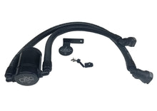 Load image into Gallery viewer, J&amp;L 11-17 Ford F-150 5.0L / 11-14 Ford F-150 6.2L Driver Side Oil Separator 3.0- Black Anodized