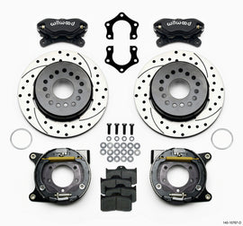 Wilwood Forged Dynalite P/S Park Brake Kit Drilled Mopar/Dana 2.50in Off w/Snap Ring Bearing