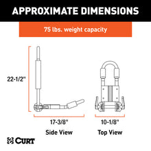 Load image into Gallery viewer, Curt Aluminum Roof Rack Kayak Holders