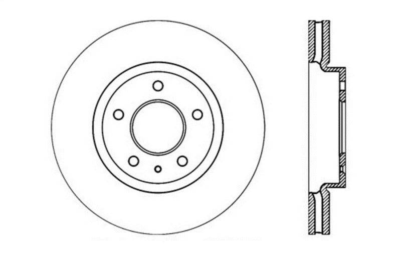 StopTech Drilled Sport Brake Rotor