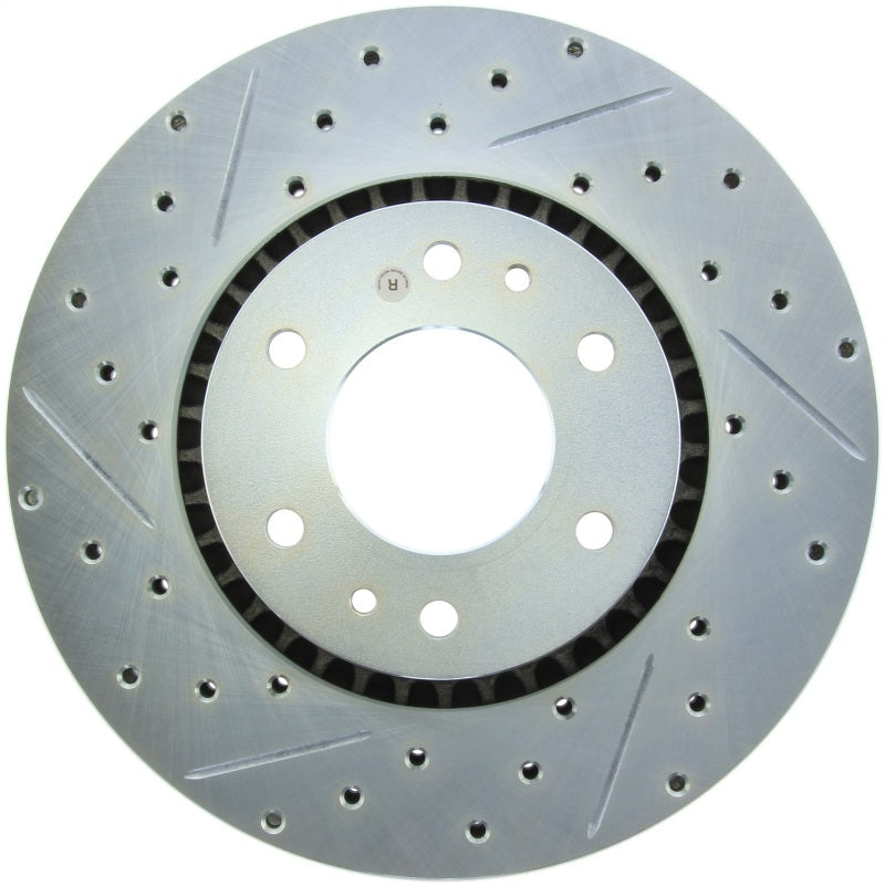 StopTech Select Sport 05-09 Chevrolet Trailblazer SportStop Slotted & Drilled Front Right Rotor