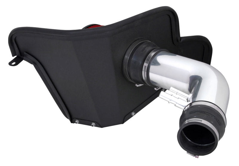 Spectre 15-16 Ford Mustang V6-3.7L F/I Air Intake Kit - Polished w/Red Filter
