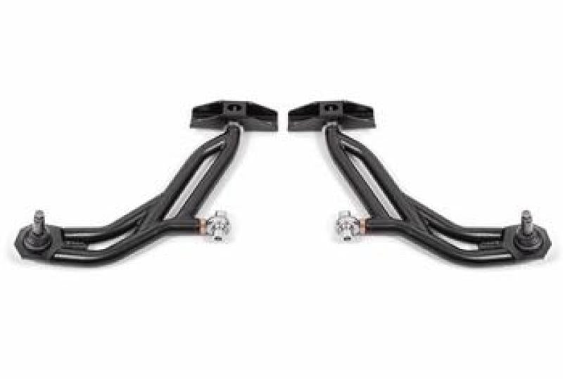 BMR 10-14 Ford Mustang Adj. Lower A-Arms w/ Delrin/Rod End / 19mm Tall Ball Joint - Black Hammertone - GTR Auto
