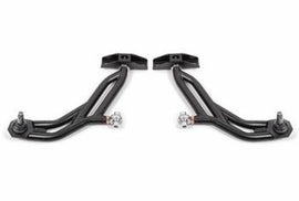 BMR 10-14 Ford Mustang Adj. Lower A-Arms w/ Delrin/Rod End / 19mm Tall Ball Joint - Black Hammertone - GTR Auto