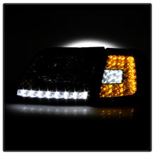 Load image into Gallery viewer, xTune Ford F150 97-03 Crystal Headlights w/ Clear LED Corners Smoke HD-ON-FF15097-LED-SET-SM