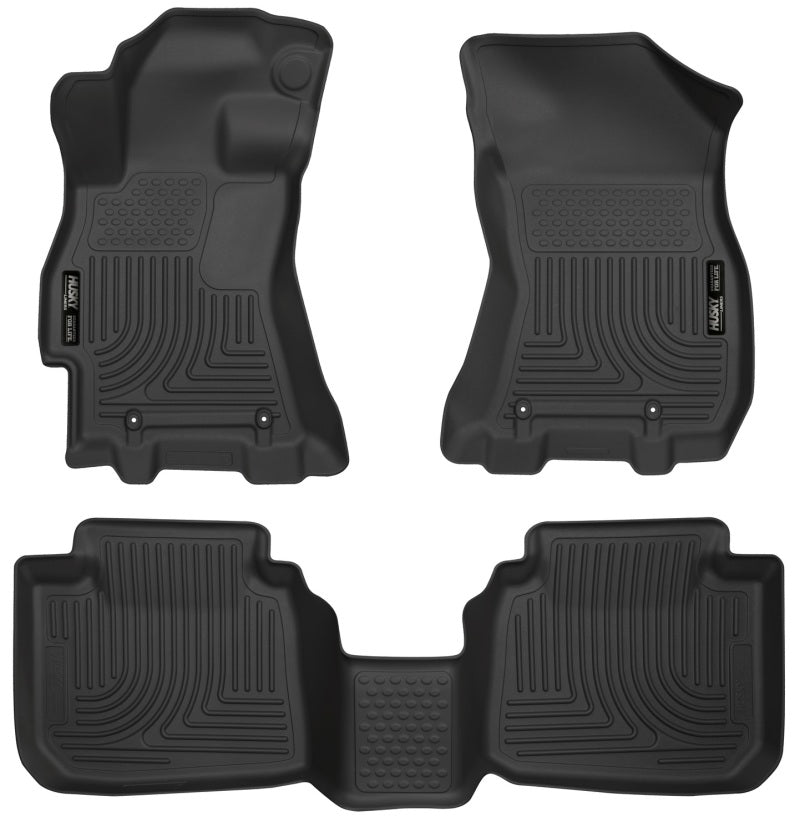 Husky Liners 2015 Subaru Legacy/Outback Weatherbeater Black Front & 2nd Seat Floor Liners - GTR Auto